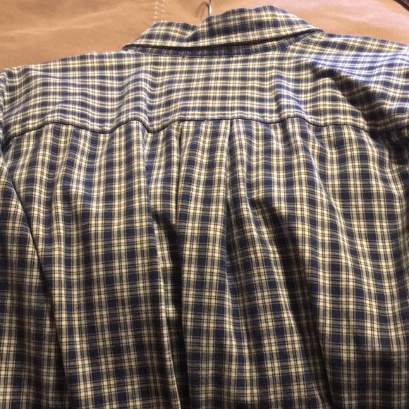 Late 90s Abercrombie & Fitch long sleeve plaid flannel shirt 100% cotton Med EUC - Picture 5 of 5